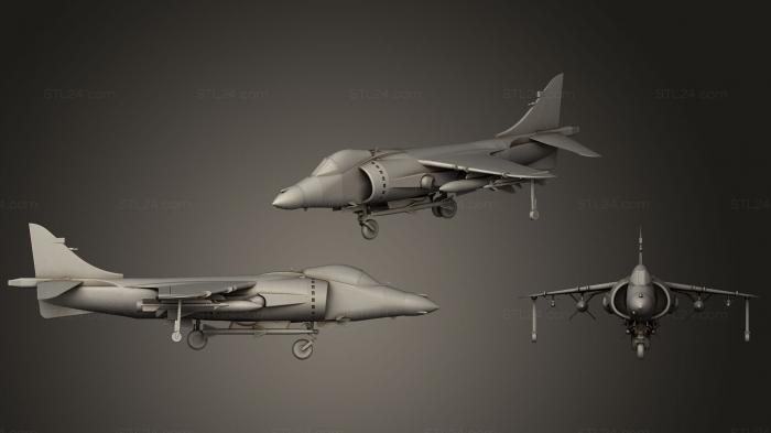 Vehicles (AV 8 B Harrier, CARS_0077) 3D models for cnc